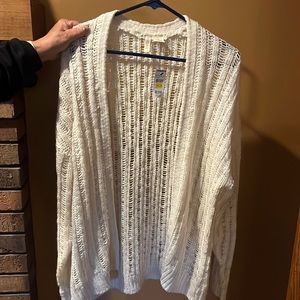 Distressed beige tillys sweater